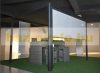 Privacy screen for slatted aluminum pergola, 3-meter wind deflector shade gray color on the short side