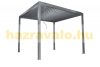 Lamellar aluminum pergola 3x3 meters with shade opening roof garden pavilion anthracite color