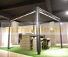 Lamellar aluminum pergola 4x3 meters with shade openable roof garden pavilion anthracite color