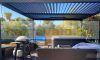 Lamellar aluminum pergola 6x3 meters with shade openable roof garden pavilion anthracite color