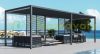 Side privacy lamella for aluminum pergola, 1 meter wide, white color