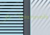 Side privacy lamella for aluminum pergola, 1 meter wide, white color