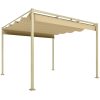 Pergola 300x300 cm pergola behúzható tetővel UPF30+ UV-védelemme fém vázzal