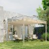 Pergola 300x300 cm pergola behúzható tetővel UPF30+ UV-védelemme fém vázzal