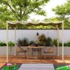 Pergola 300x300 cm pergola behúzható tetővel UPF30+ UV-védelemme fém vázzal