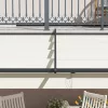 Pergola 300x300 cm falhoz rögzíthető pergola kihúzható tetővel UV-védett, vízlepergető, alumínium vázas kerti pavilon, krémfehér