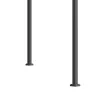 Szabadon álló pergola 300x200 cm állítható tetővel, UV- és vízlepergető fedéssel, porszórt fém vázzal, fekete-szürke