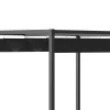 Szabadon álló pergola 300x200 cm állítható tetővel, UV- és vízlepergető fedéssel, porszórt fém vázzal, fekete-szürke