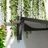 Pergola 300x300 cm falhoz rögzíthető pergola állítható tetővel szélálló kivitel, sötétszürke