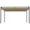 Szabadon álló pergola 298x213 cm állítható tetős, UV- és vízlepergető kerti árnyékoló fém vázzal