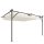 Pergola 400x300 cm falhoz rögzíthető pergola tolótetővel UV30+ védelem, krémfehér