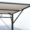 Féltető 300x250 cm pergola lehajtható tetőbővítéssel időjárásálló, krémfehér
