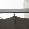 Terasztető 300x300 cm alumínium pergola tolótetővel UV-álló, vízlepergető antracit-sötétszürke