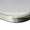 Folding aluminum camping table for 4 people, picnic table with umbrella holder, suitcase table