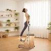 Reformer Pilates szék gumifából készült, osztott pedálos, prémium edzőeszköz fogantyúkkal, jóga fitnesz eszköz