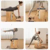 Reformer Pilates szék gumifából készült, osztott pedálos, prémium edzőeszköz fogantyúkkal, jóga fitnesz eszköz