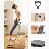 Reformer Pilates szék gumifából készült, osztott pedálos, prémium edzőeszköz fogantyúkkal, jóga fitnesz eszköz