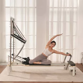   Reformer Pilates 245x76x201 cm alumínium vázas prémium pilates ágy otthoni és stúdió edzéshez