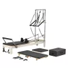 Reformer Pilates 245x76x201 cm alumínium vázas prémium pilates ágy otthoni és stúdió edzéshez