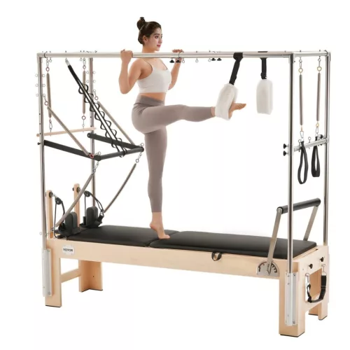 Fa Reformer Pilates gép juharfából készült pilates ágy otthonra és stúdióba