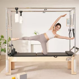   Fa Reformer Pilates gép juharfából készült pilates ágy otthonra és stúdióba