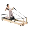 Összecsukható Reformer Pilates gép tömör juharfából 181,44 kg teherbírású reformer pad otthoni edzéshez