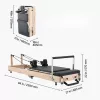 Összecsukható Reformer Pilates gép 252x62x77 cm 181 kg teherbírású reformer ágy