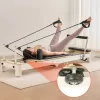 Összecsukható Reformer Pilates gép 221,5x70x83 cm alumínium vázas, prémium otthoni és stúdió edzéshez