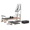 Reformer Pilates 243x73x199 cm fa vázas pilates ágy otthonra és stúdióba