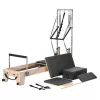 Reformer Pilates 243x73x199 cm fa vázas pilates ágy otthonra és stúdióba