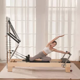   Fa Reformer Pilates juharfából készült prémium pilates ágy otthoni és stúdió edzéshez