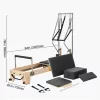 Fa Reformer Pilates juharfából készült prémium pilates ágy otthoni és stúdió edzéshez