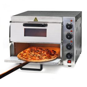   Kétszintes ipari pizzasütő kemence rozsdamentes acél 3000W 