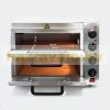 Two-level industrial pizza oven stainless steel 3000W 