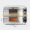 Two-level industrial pizza oven stainless steel 3000W 