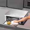 Pizza oven outdoor oven 76x44x54 cm stainless steel pizza oven foldable with four legs