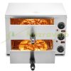 Kereskedelmi pizzasütő 305 mm-es pizzához rozsdamentes acél elektromos sütő, 3 forgatógombbal