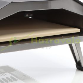   Kültéri gáz pizzasütő kemence 44x73x25 cm rozsdamentes acél pizza sütő