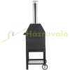 Outdoor pizza oven 30 cm pizza size garden pizza oven 458x464x1418 mm 500 °C garden stove