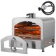 Outdoor pizza oven, portable gas oven, 430 stainless steel, for camping