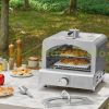 Outdoor pizza oven, portable gas oven, 430 stainless steel, for camping