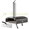 Portable pizza oven outdoor stainless steel pizza oven max. 540 ℃ with shovel, pizza stone, carrying bag