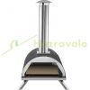 Pizza oven outdoor oven 60x40x79 cm stainless steel wood-burning pizza oven