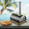 Pizza oven outdoor oven 60x40x79 cm stainless steel wood-burning pizza oven