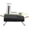 Pizza oven outdoor oven 76x44x54 cm stainless steel pizza oven foldable with four legs