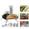 Pizza oven outdoor oven 76x44x54 cm stainless steel pizza oven foldable with four legs