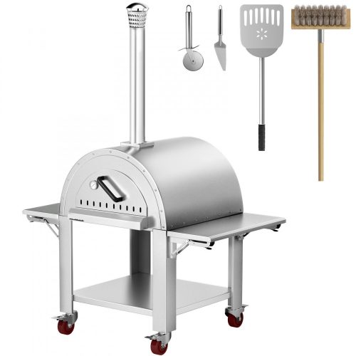 Wood-burning pizza oven stainless steel industrial pizza oven outdoor pizza oven cart