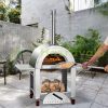 Wood-burning pizza oven stainless steel industrial pizza oven outdoor pizza oven cart