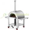 Wood-burning pizza oven stainless steel industrial pizza oven outdoor pizza oven cart