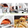 Outdoor Pizza Oven Stainless Steel Pizza Oven Oven Portable Pellet/Gas Oven with Wheels for Camping